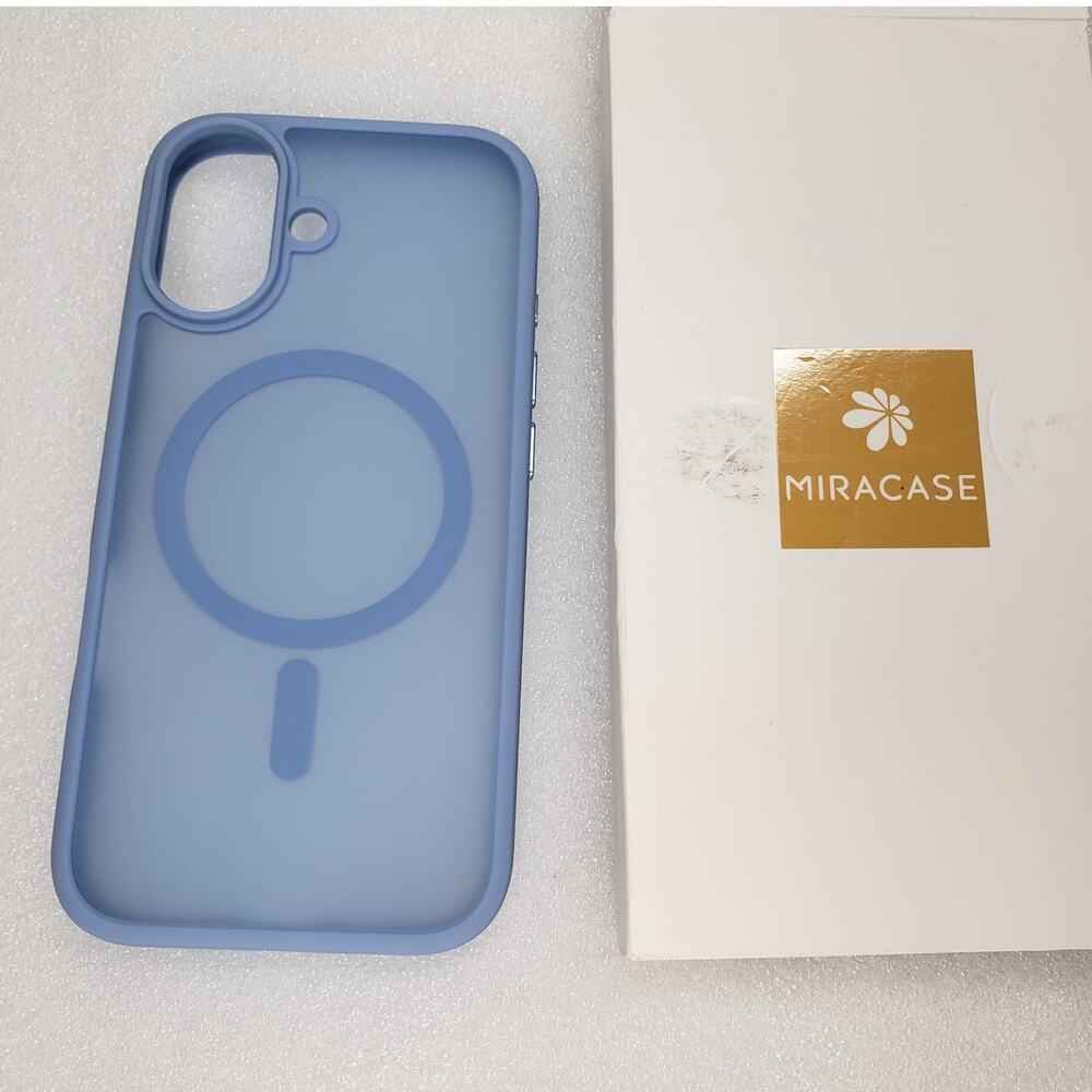 Miracase Magnetic Silicone Case for Apple iPhone 17 Light Blue